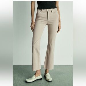 Mango Sienna Cropped Flared Jeans - Size 2